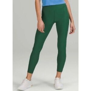 Lululemon Base Pace High Rise Tights Ribbed Everglade Green